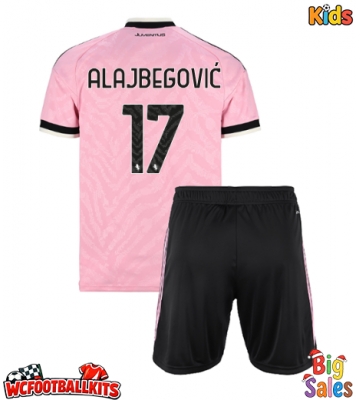 Juventus Kerim Alajbegovic #17 Replica Away Stadium Kit for Kids 2026-27 Short Sleeve (+ pants)